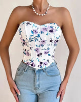 Floral Corset Top - Voldara