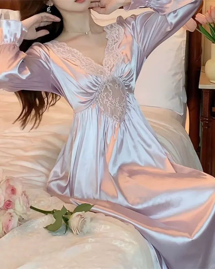French Court Long Nightdress - Voldara