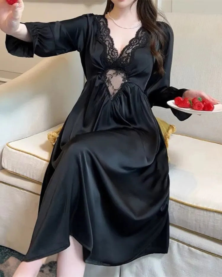 French Court Long Nightdress - Voldara