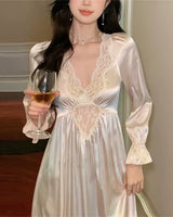 French Court Long Nightdress - Voldara
