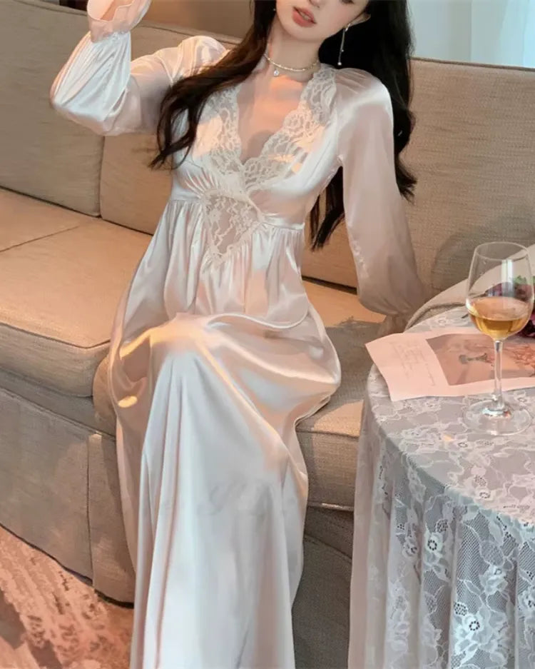 French Court Long Nightdress - Voldara