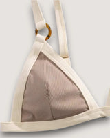 High-Cut Ribbed Ring Bikini Set - Voldara