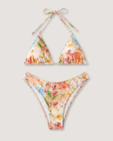 High-Waist Long-Sleeve 4 Pieces Bikini Set - Voldara