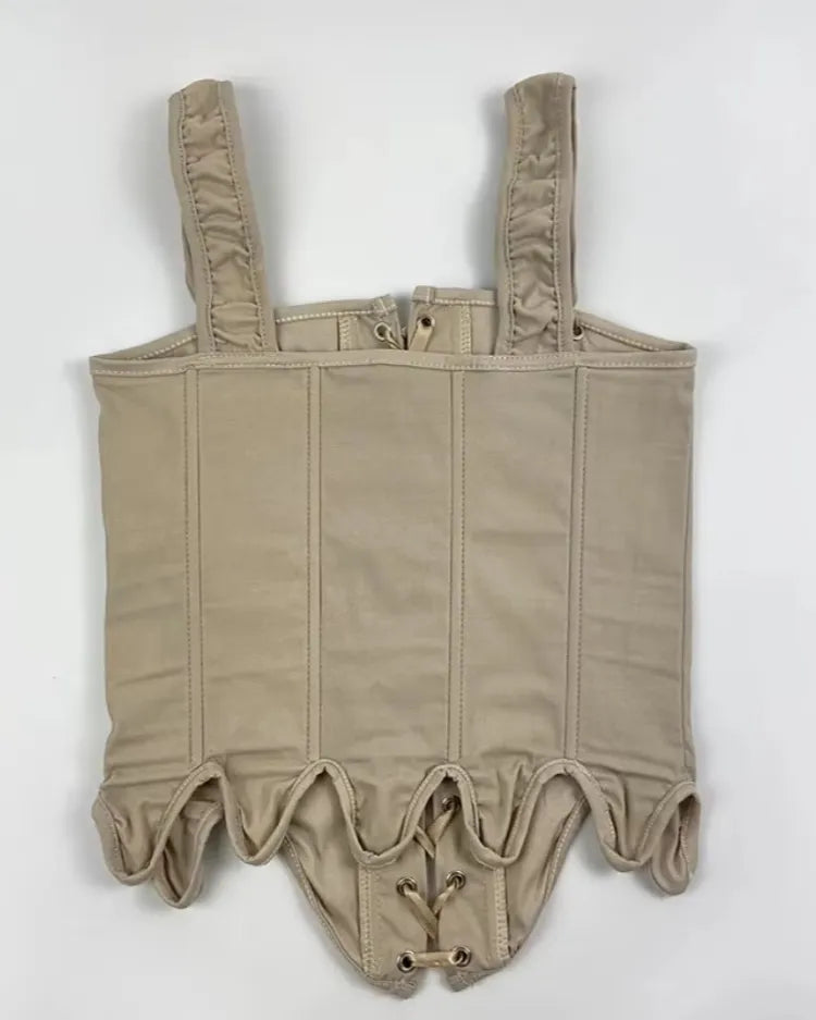 Lace-Up Corset Top - Voldara