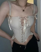 Lace-Up Corset Top - Voldara