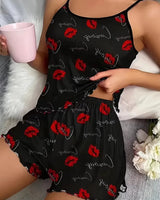 Leopard Cami Pyjama Set - Voldara