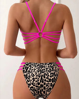 Leopard High-Waist Bikini Set - Voldara