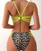 Leopard High-Waist Bikini Set - Voldara