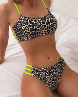 Leopard High-Waist Bikini Set - Voldara