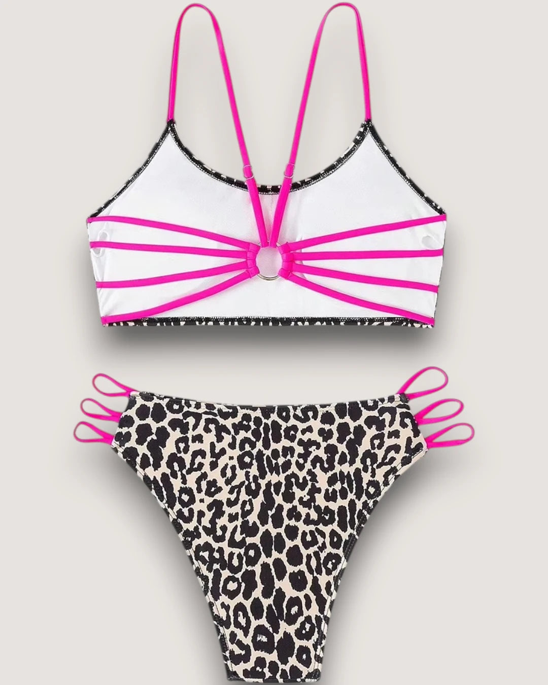 Leopard High-Waist Bikini Set - Voldara