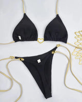 Low-Waist Lace-Up Bikini Set - Voldara