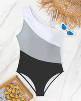 One-Shoulder Cutout Swimsuit - Voldara