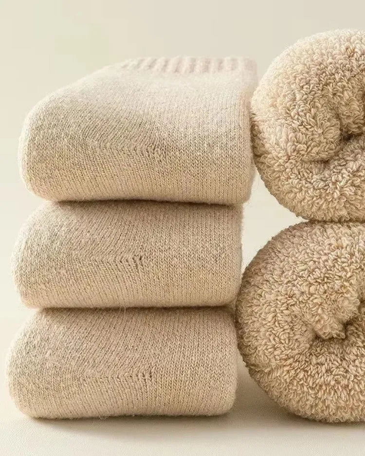 Plush Thermal Cabin Socks (3-Pack) - Voldara