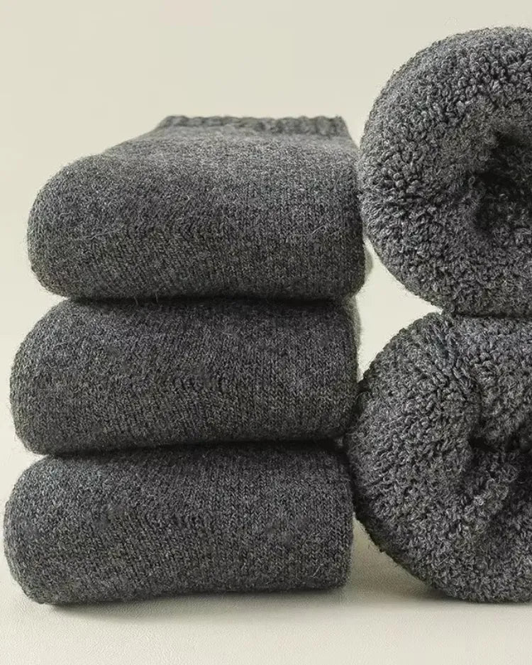 Plush Thermal Cabin Socks (3-Pack) - Voldara