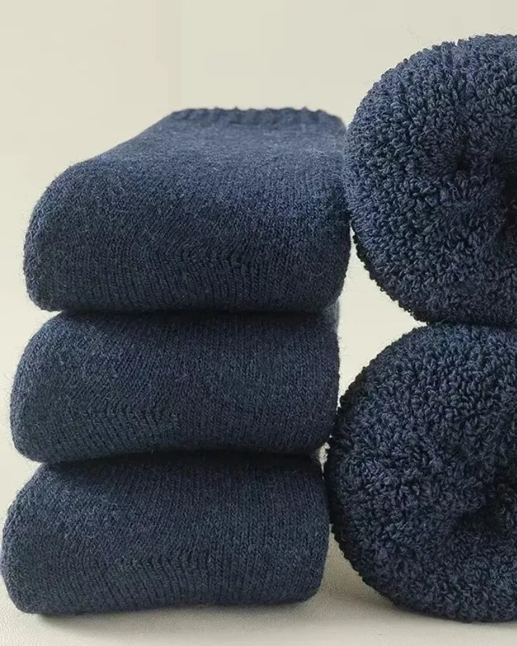 Plush Thermal Cabin Socks (3-Pack) - Voldara