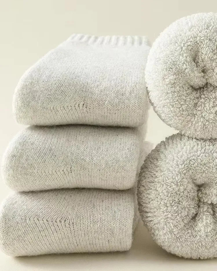 Plush Thermal Cabin Socks (3-Pack) - Voldara