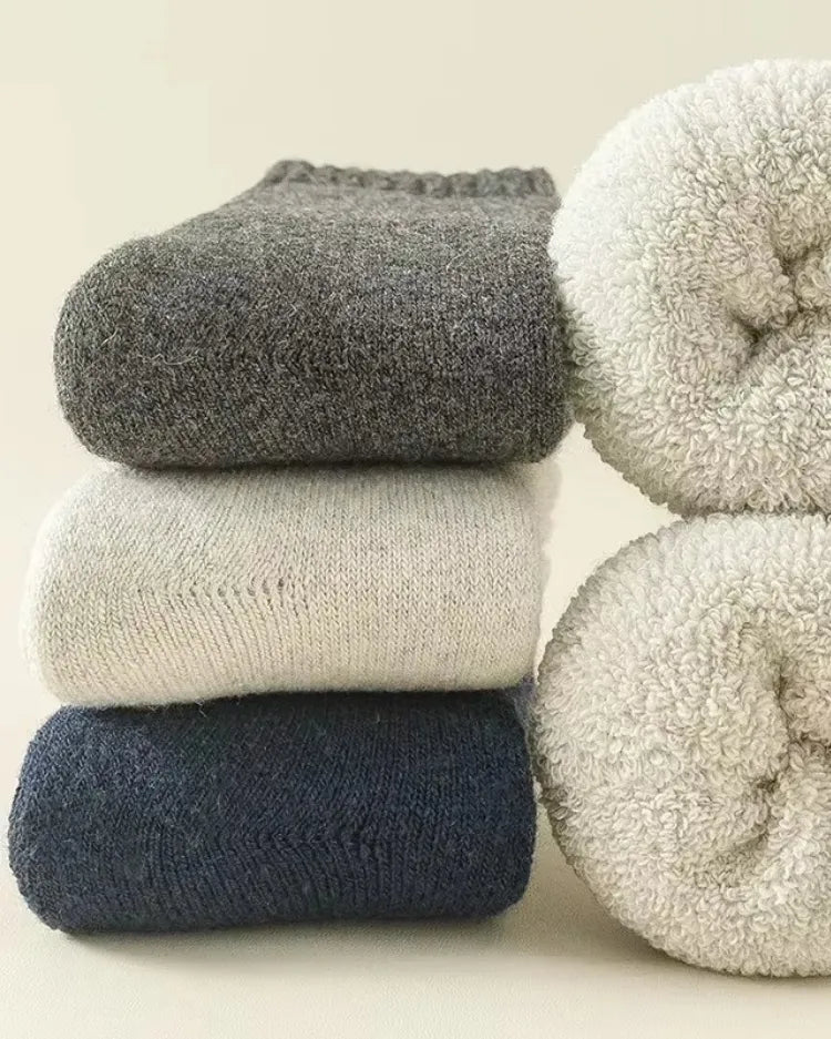 Plush Thermal Cabin Socks (3-Pack) - Voldara