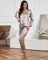 Printed Long-Sleeve Pyjama Set - Voldara