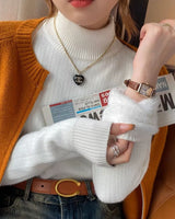 Ribbed Plush Thermal Turtleneck - Voldara