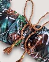 Ribbed Ruffle Bikini Set - Voldara