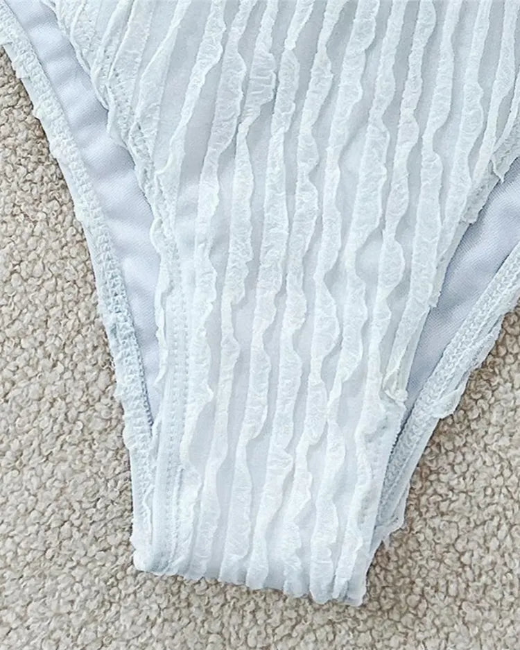Ruched Halter Bikini Set - Voldara