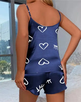 Satin Cami Pyjama Set - Voldara