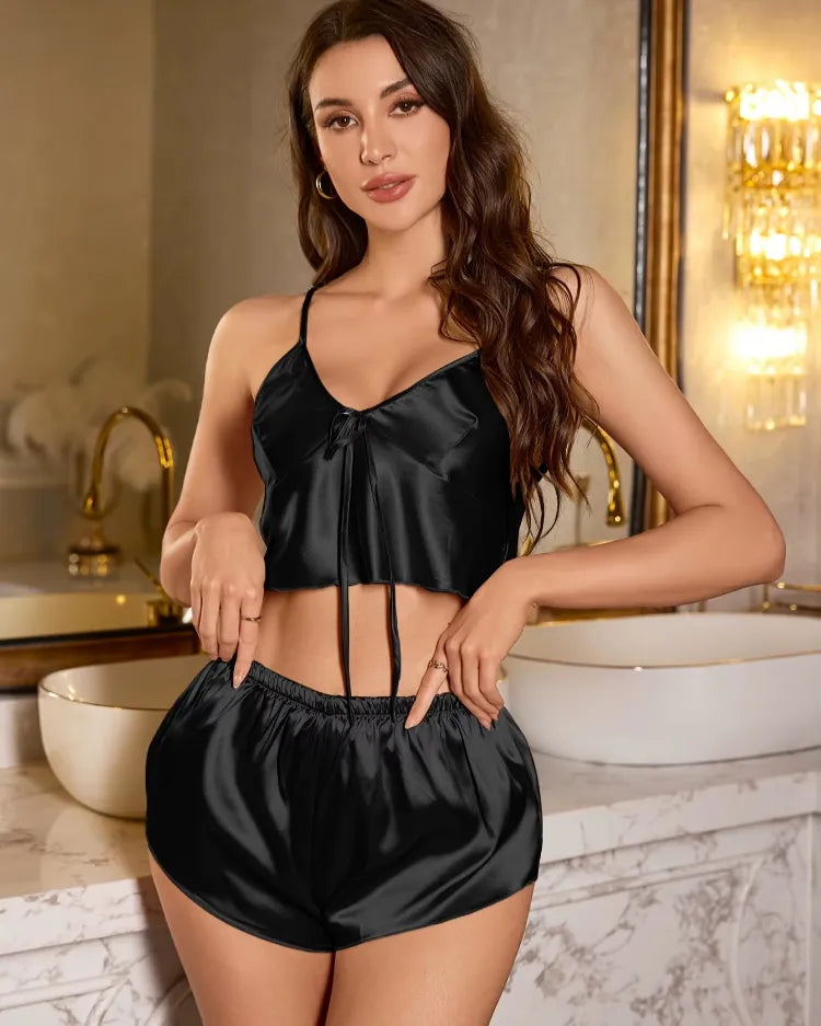 Satin Camisole and Shorts - Voldara