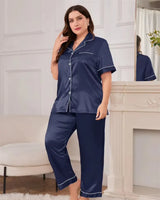 Satin Lounge Pyjama Set - Voldara