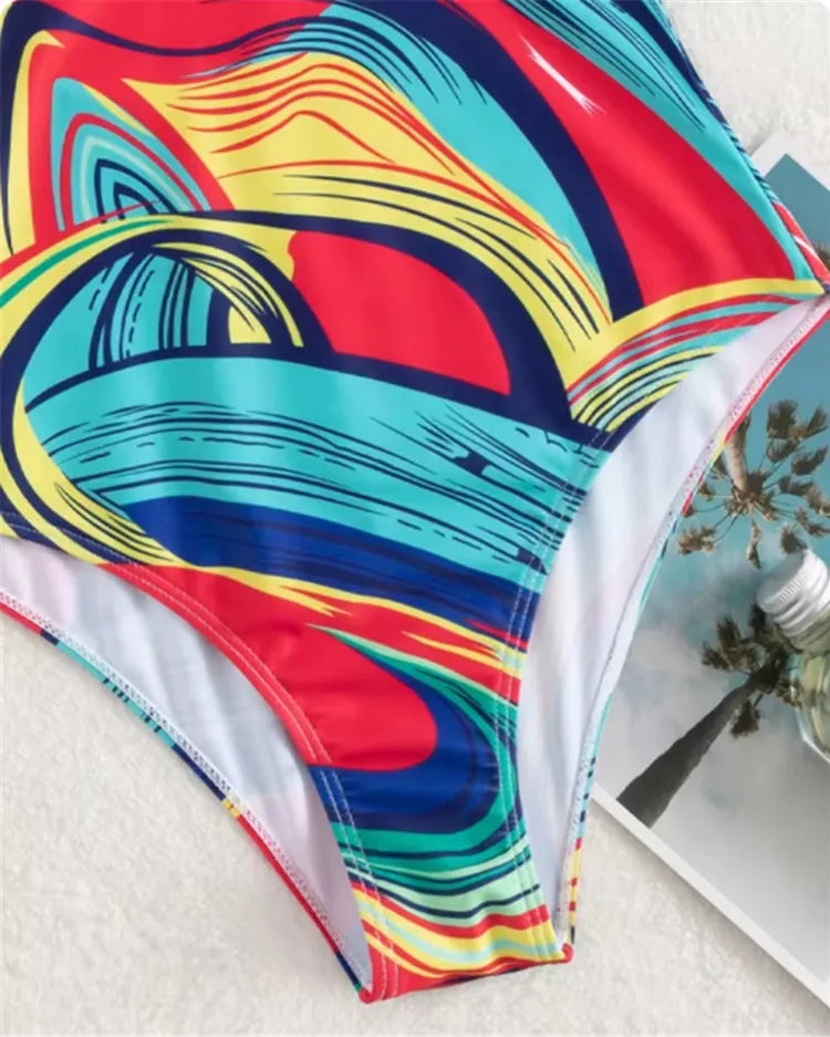 Strappy Cut-Out Swimsuit - Voldara