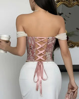 Structured Jacquard Corset - Voldara