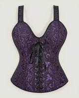 Structured Jacquard Corset Top - Voldara