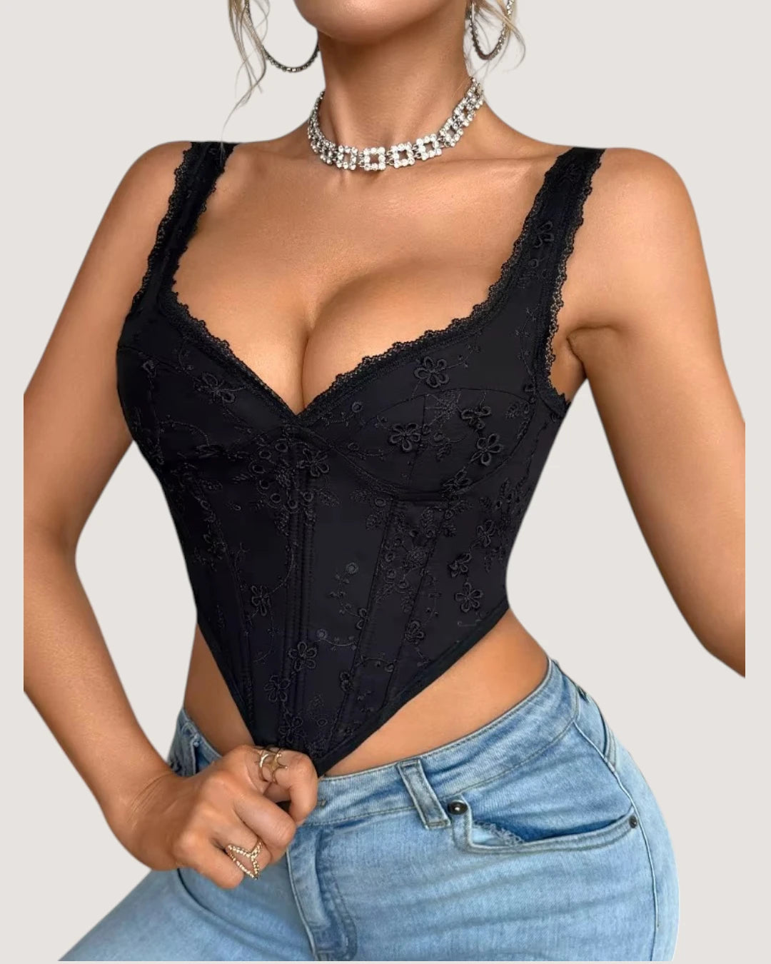 Structured Lace Corset - Voldara