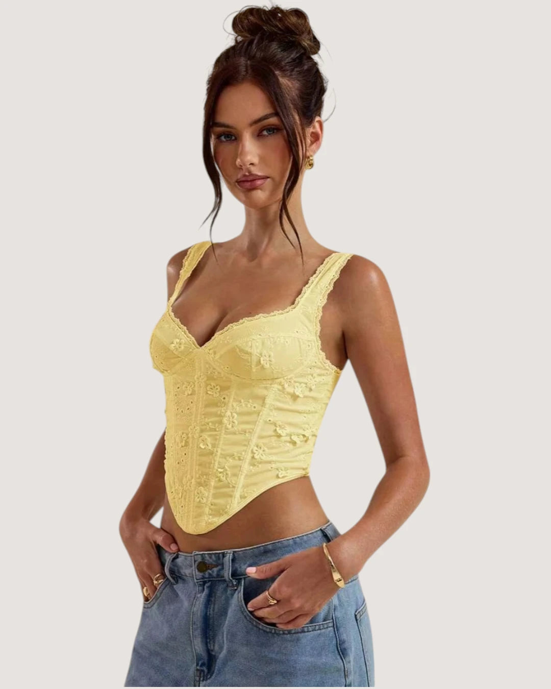 Structured Lace Corset - Voldara