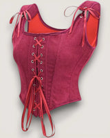 Structured Lace-Up Corset Top - Voldara