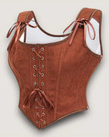 Structured Lace-Up Corset Top - Voldara