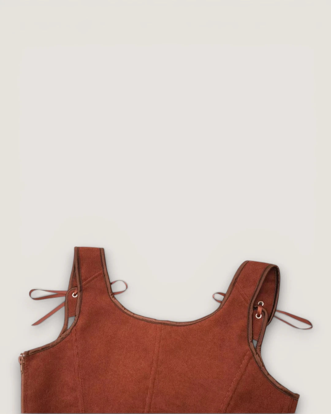 Structured Lace-Up Corset Top - Voldara