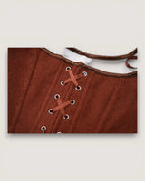 Structured Lace-Up Corset Top - Voldara