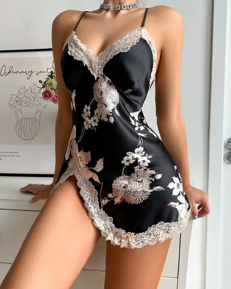 Summer Satin Slip Nightdress - Voldara