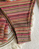 Textured Knit Triangle Bikini & Shorts Set - Voldara