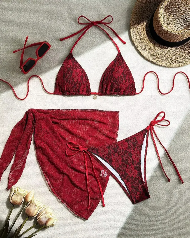 Three-Piece Bikini Set - Voldara