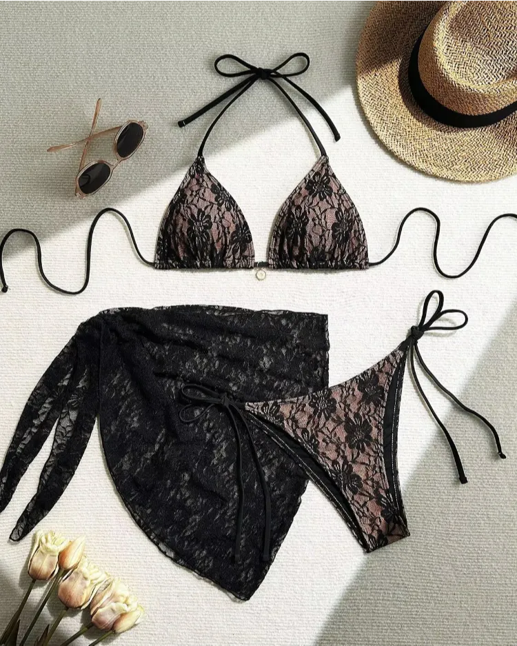 Three-Piece Bikini Set - Voldara
