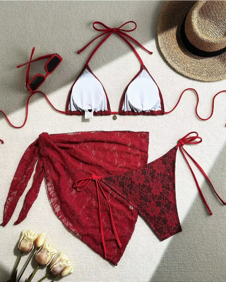 Three-Piece Bikini Set - Voldara