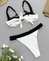 U-Bar Colorblock Bikini Set - Voldara