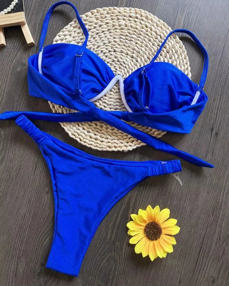 Underwired V-Wire Bikini Set - Voldara