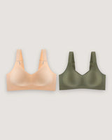 2-Pack: Seamless Everyday Support Bra - Voldara