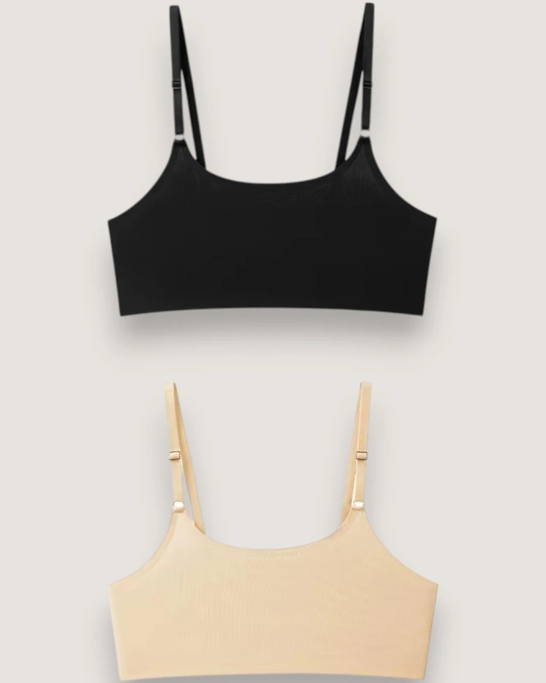 2-Pack: Seamless Ice Silk Petite Bralettes - Voldara