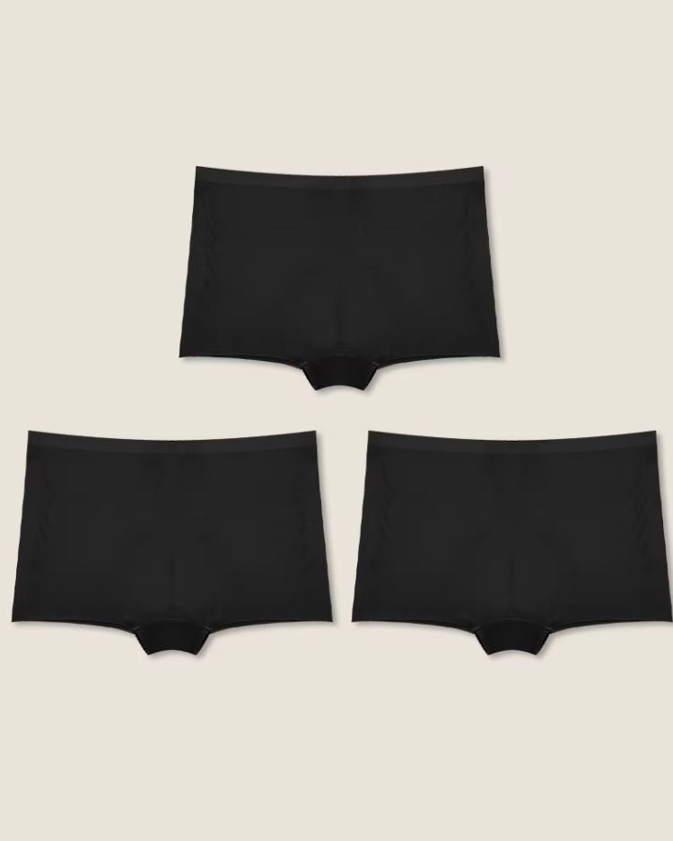 3-Pack: Seamless High-Rise Boyshort Briefs - Voldara