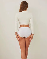 4-Pack: Seamless Mid-Rise Cotton Briefs - Voldara