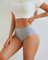 4-Pack: Seamless Mid-Rise Cotton Briefs - Voldara