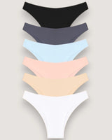 6-Pack: Seamless Laser-Cut Low-Rise Briefs - Voldara